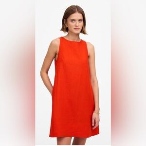 NWT madewell Mini Shift Dress in Linen